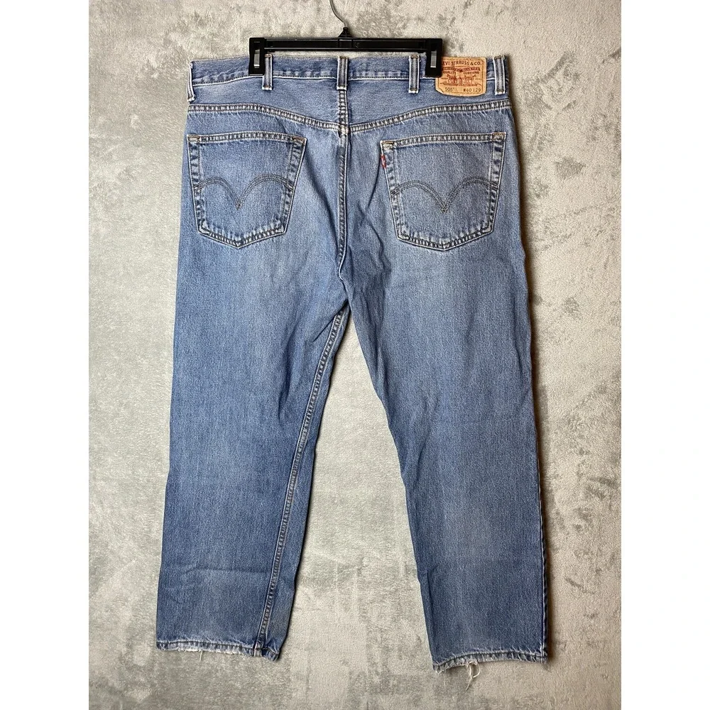 Levi's Mens 505 Jeans 40x29 Regular Fit Blue Denim